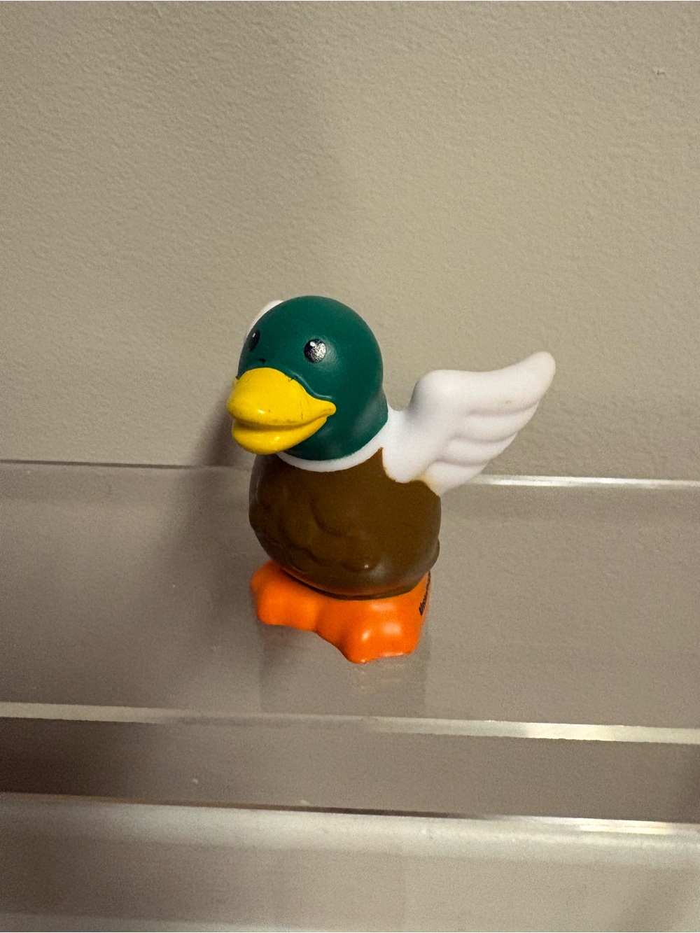 Little People Green Brown Duck Figure Toy Small Farm Animal Kids